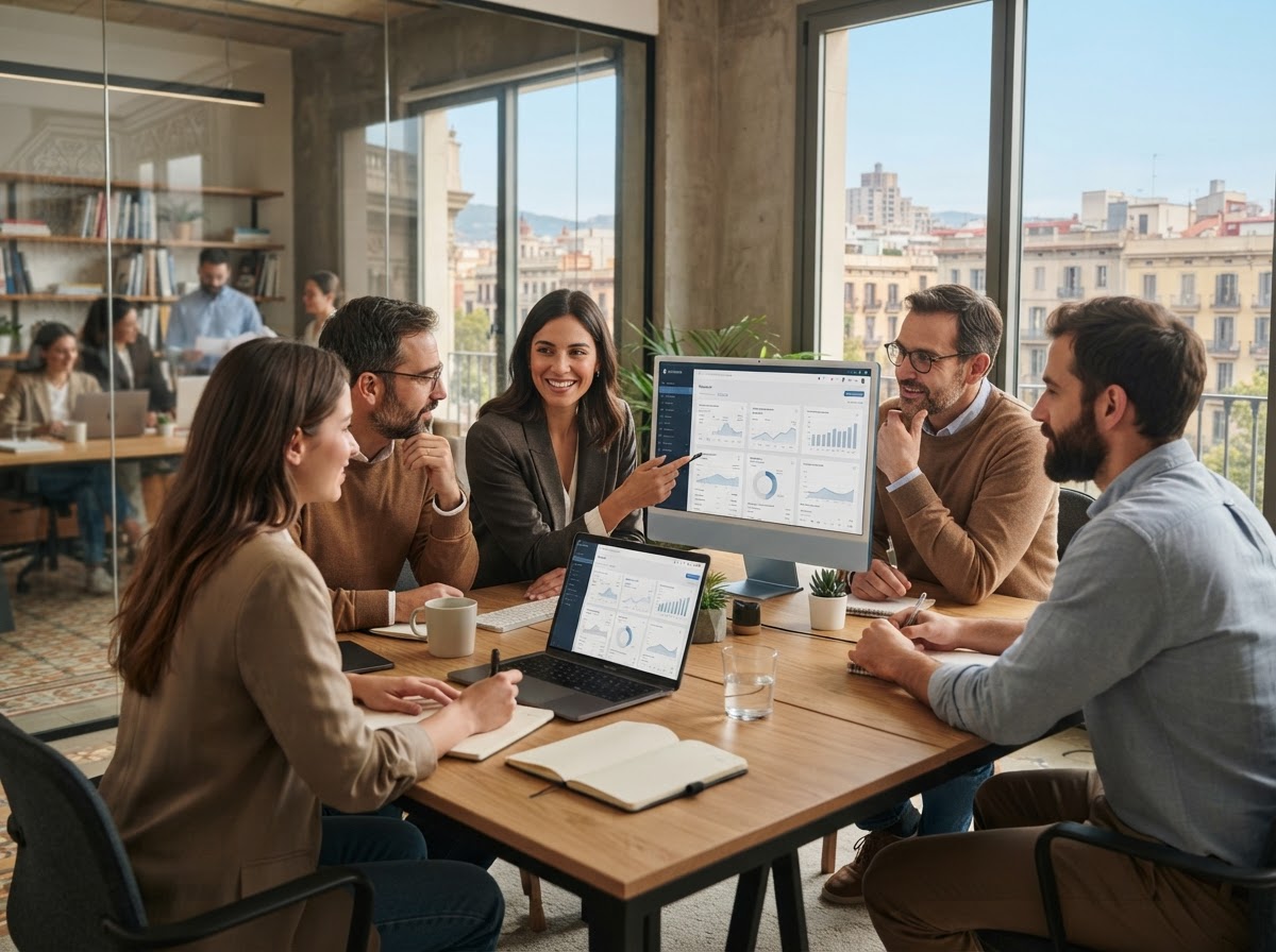 Equipo y tecnología de Roca Inverazgo trabajando en modelos de análisis de datos